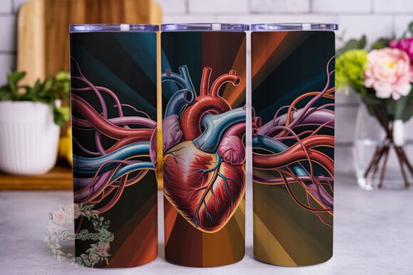 Anatomical Heart 20oz Tumbler Wrap