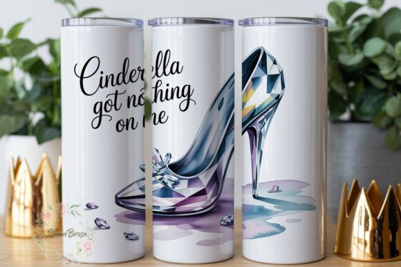 Crystal Slipper Quote 20oz Tumbler Wrap