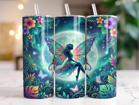 Fantasy Fairy Moon Night 20oz Tumbler