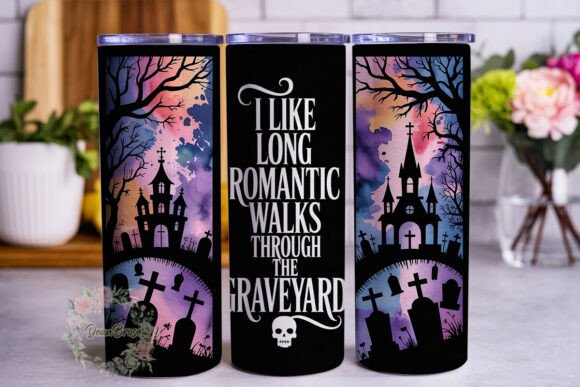 Gothic Graveyard Walk 20oz Tumbler Wrap