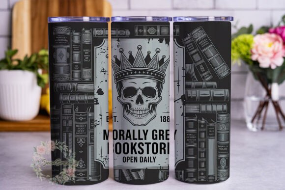 Morally Grey Bookstore 20oz Tumbler Wrap