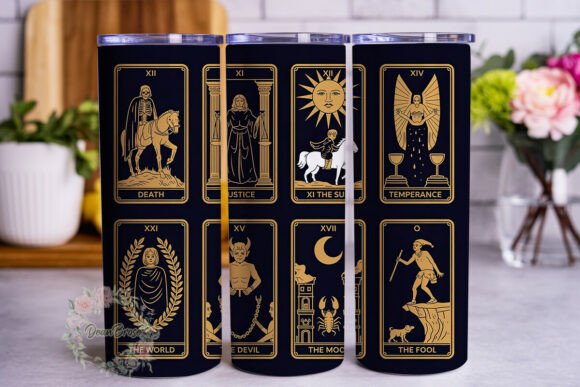 Mystic Tarot Cards 20oz Tumbler Wrap