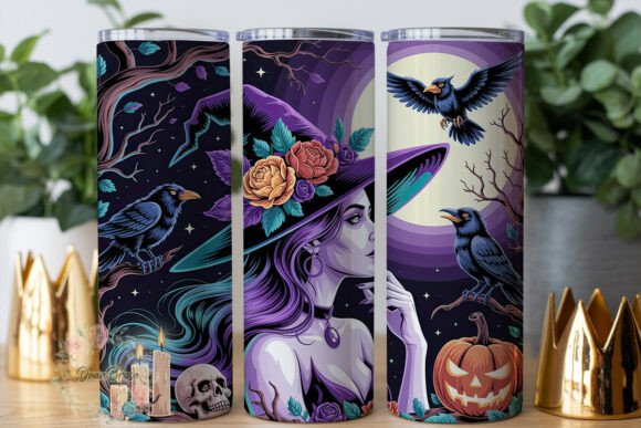 Mystical Witch Halloween 20oz Tumbler