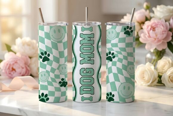 Retro Mother's Day 20oz Tumbler Wrap PNG